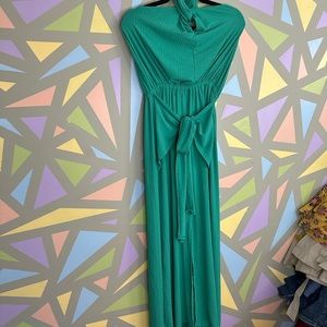 Free People FP Beach green summer maxi dress, size large